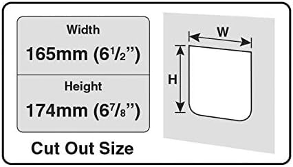 Cat Mate 4-Way Locking Cat Flap - Weatherproof, Silent Operation, White (309 W) 6