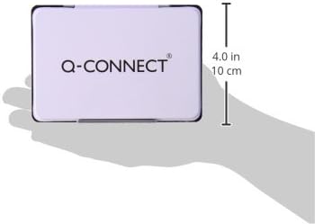Q-Connect KF15440 Large Stamp Pad Metal Case - Black