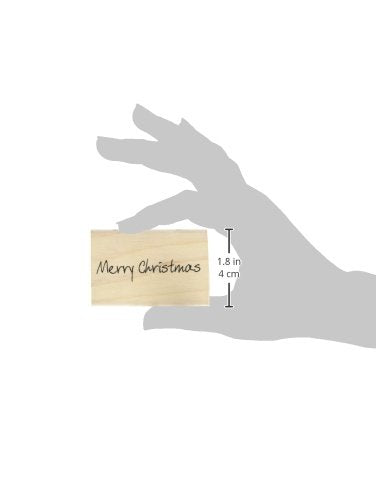 Personal Impressions Scribbled Merry Christmas Inca Stamp - Black, Medium Size 4