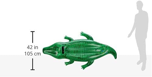 Intex 58546 Inflatable Crocodile - 168x86 cm - Fun Water Pool Float for Kids 3+ 2
