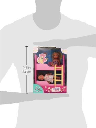 Evi Love - Bunk Bed Doll Playset with 2 Dolls, 12 cm 2