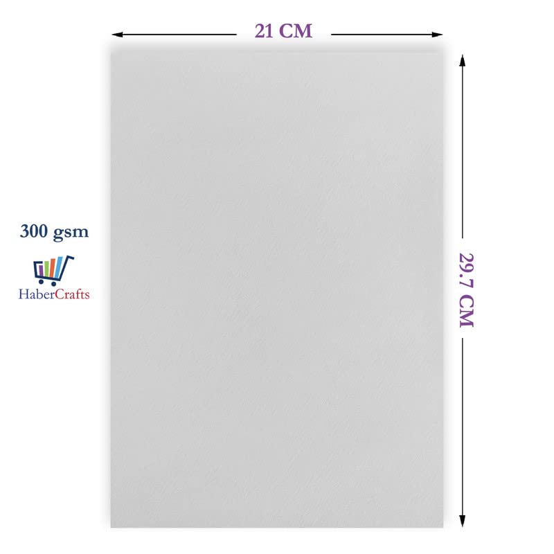 Habercrafts Blotting Paper Sheets for Ink Pens & Oil - A4, 300gsm, 50 Sheets