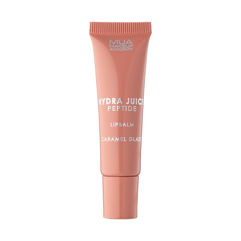 MUA Hydra Juice Peptide Lip Balm, Caramel Glaze - Pack of 2