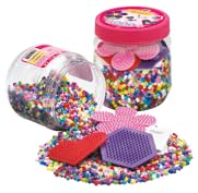 Hama 4,000 Fuse Beads & 3 Pegboards Starter Kit | Multicolour Plastic Beads | Ages 5-99