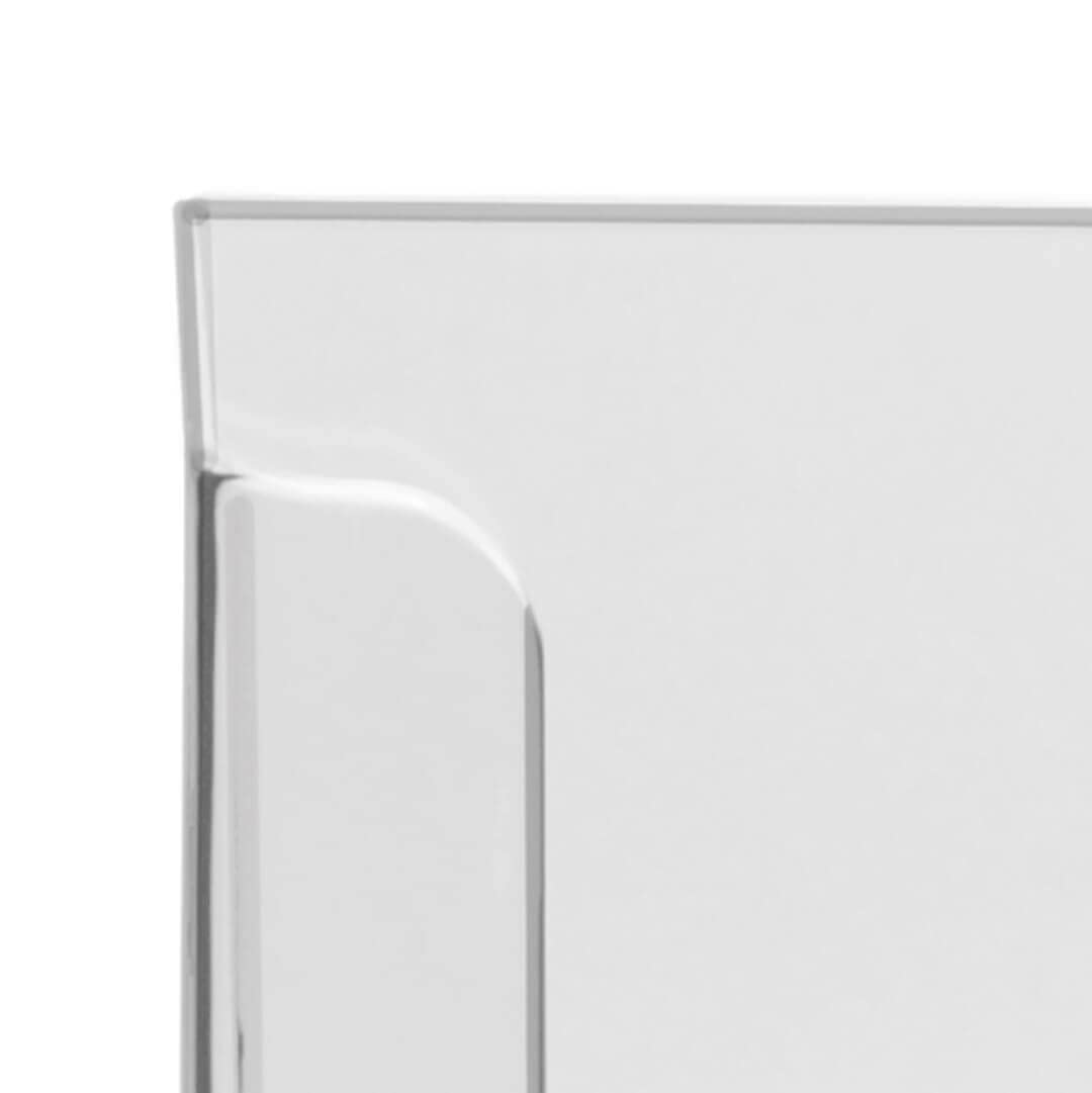 Europel Wall Mounted Brochure Holder - A5 Size | Crystal Clear Acrylic | Space Saving 7
