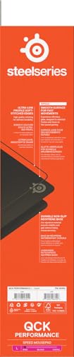 SteelSeries QcK L Performance Speed Gaming Mousepad - 49x42 cm, Extra-Dense 3.5mm Base, Black 13