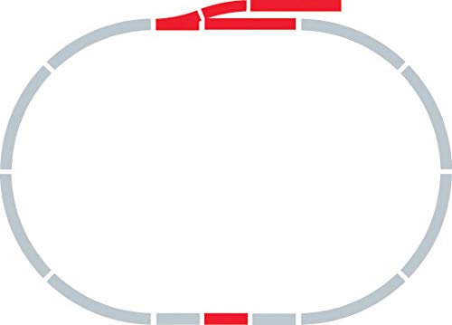 Hornby R8221 OO Gauge Track Extension Pack A - Model Railway Track Set with Straights, Curves, LH Point & Buffer Stop 2