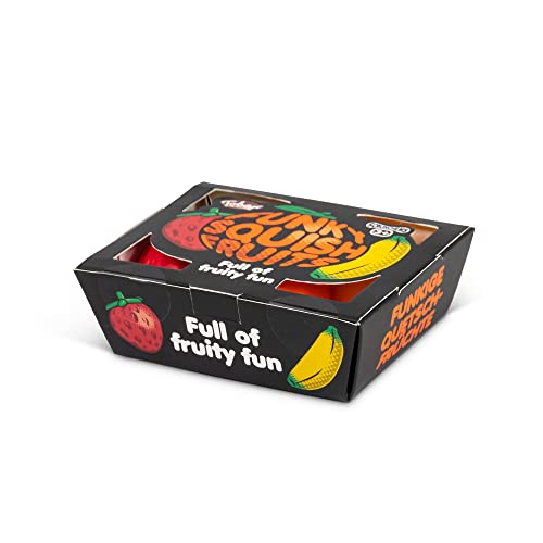 Tobar SCRUNCHEMS FUNKY SQUISH FRUITS Stress Squish Ball Toy | Safe Jelly Compound | Ages 3+