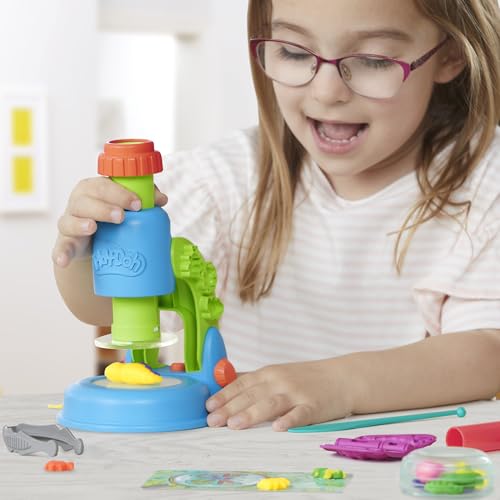 Play-Doh Light & Look Microscope Playset - Educational Science Toy for Kids 3+