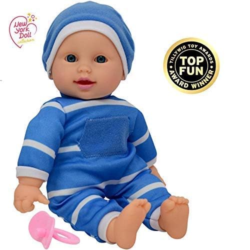 The New York Doll Collection 11 inch Soft Body Baby Boy Doll - Caucasian 2