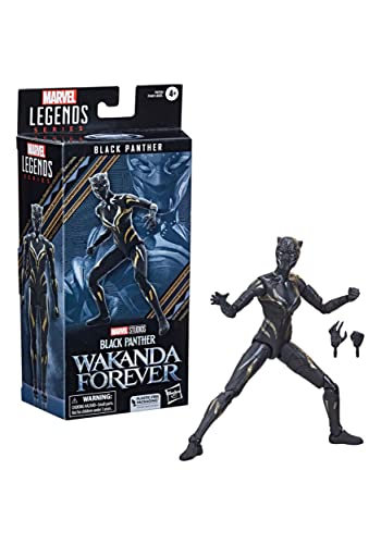 Hasbro Marvel Legends Series Black Panther Action Figure - 6-Inch-Scale Collectible with Swappable Hands