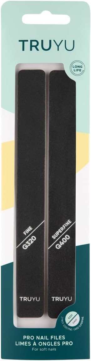 Truyu Pro Nail Shapers - 2 Count, Fine & Superfine Grit