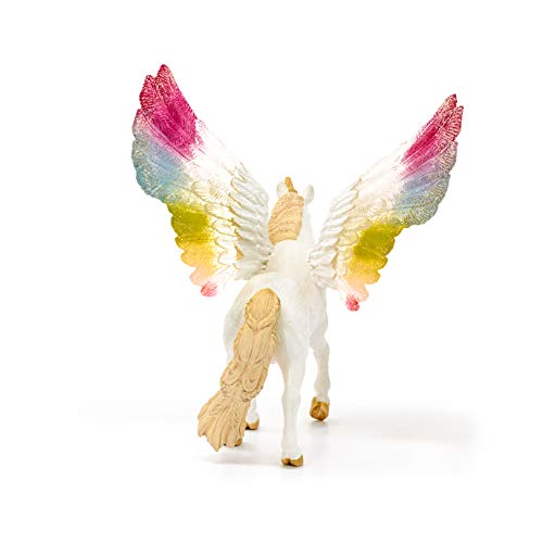 Schleich 70576 Winged Unicorn (Bayala) - Multicolored Fantasy Play Figure