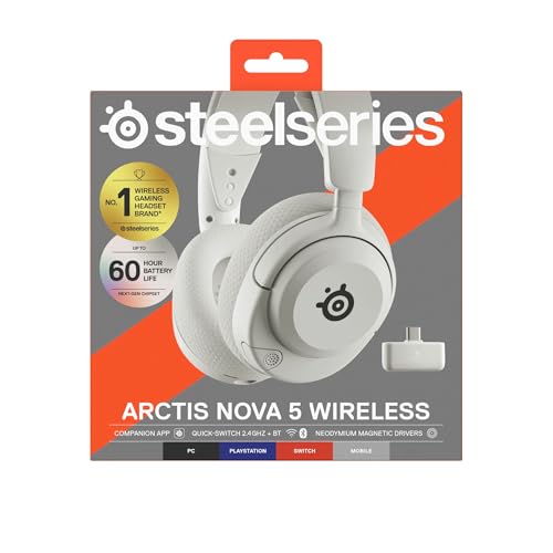 SteelSeries Arctis Nova 5 Wireless Gaming Headset for PC, PS5, PS4, Mobile 10