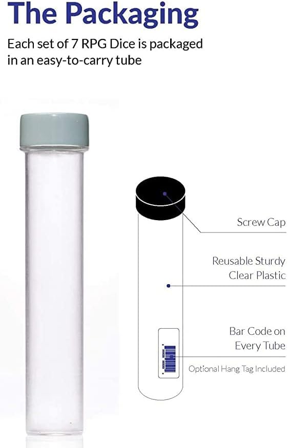Sirius Dice Rainbow Translucent Poly Set (7 Die) 2