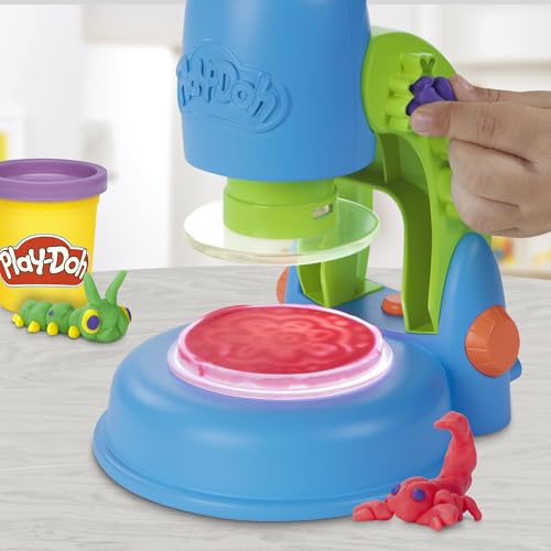 Play-Doh Light & Look Microscope Playset - Educational Science Toy for Kids 3+