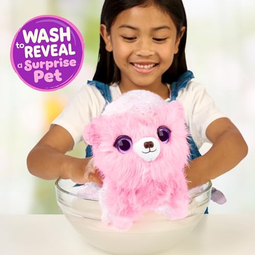 Scruff-a-Luvs Pet Scruffs Pink - Wash & Reveal Mystery Plush Toy, 7.5" Tall