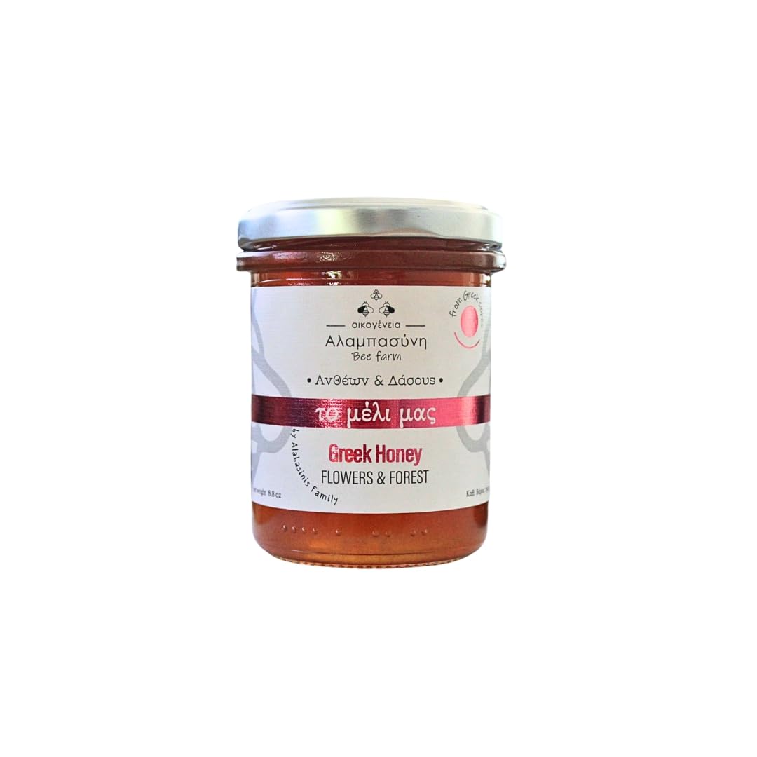 Alabasinis Family Greek Flower & Forest Honey - Unfiltered, Natural Enzymes | 250g 1