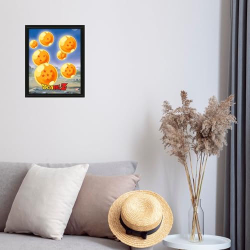 Dragon Ball Z 3D Lenticular Poster in Box Frame - Shenron and Dragon Balls Design, 10x8 Inches, Official Merchandise