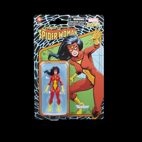 Marvel Legends Series Retro 375 Collection Spider-Woman Action Figure - 3.75-Inch Collectible for Ages 4+