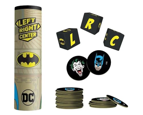 USAopoly Batman Edition Left Right Center Dice Game (LR010-103-002103-24)