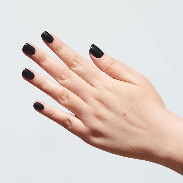 Elegant Touch Core Colour Midnight Black Nail Tips - 24 Count, Glue Included, 12 Sizes 3