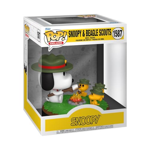 Funko Pop! Deluxe Peanuts - Snoopy with Beagle Scouts Vinyl Figure (Camping)