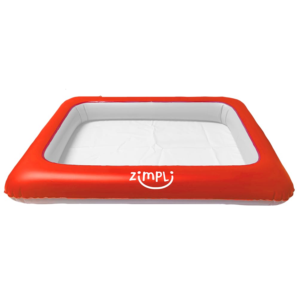 ZIMPLI Inflatable Play Tray - Portable Sensory Sandbox for Messy Play | 40cm x 25cm 1