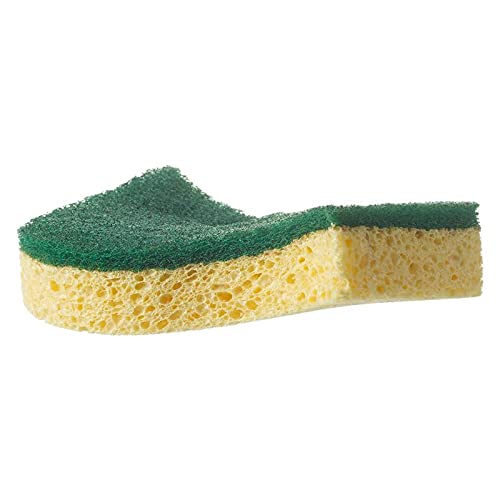 Spontex Heavy Duty Super Absorbent Scourers - 2 Count, Biodegradable Cellulose Sponge