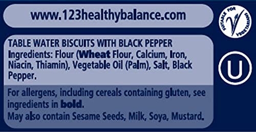 Carr's Table Water Crackers with Black Pepper - Crisp & Light Texture | 125g 3