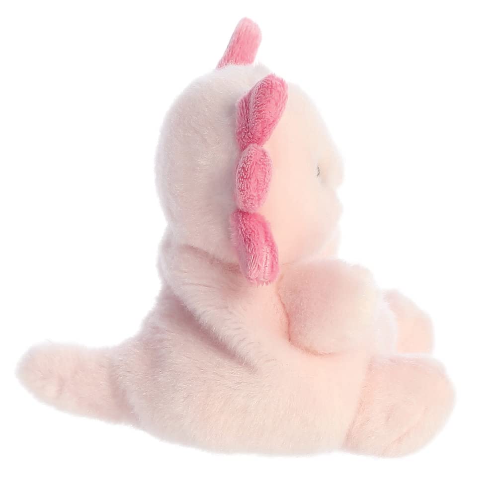 AURORA Palm Pals Ax Axolotl Soft Toy - Pink, 5 Inches | Eco-Friendly, Collectible Beanie 3