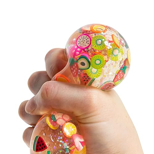 Tobar Scrunchems Tutti Frutti Stress Squish Ball - Sensory Fidget Toy for Kids and Adults 2