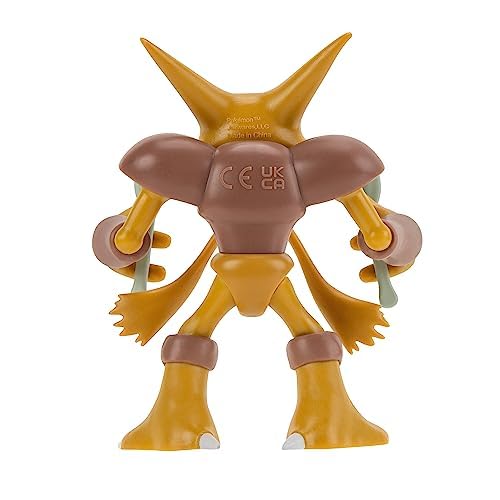 Pokémon Alakazam 4.5" Battle Figure - Dynamic Articulation, Simsala Color 12