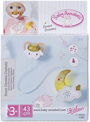 Baby Annabell Sweet Dreams Dummy 43cm - Lullaby & Light-Up Toy for Toddlers 2