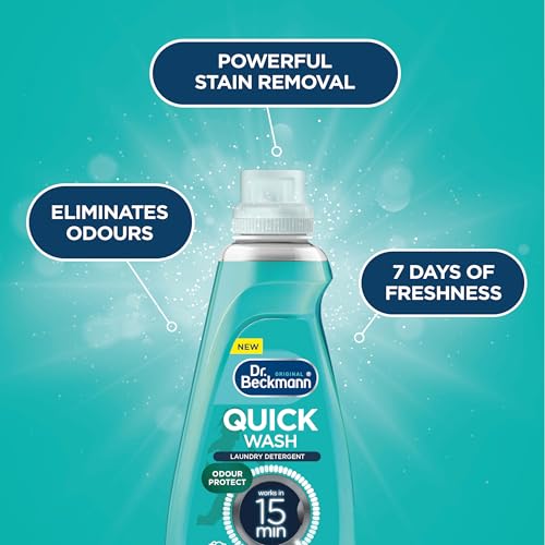 Dr. Beckmann Quick Wash – Odour Protect Liquid Detergent | 15-Minute Deep Clean for All Washes 6