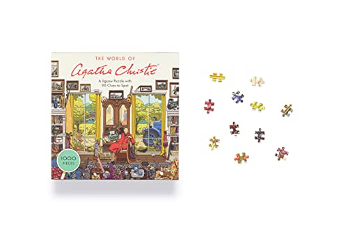 The World of Agatha Christie - 1000-Piece Jigsaw Puzzle Featuring Poirot, Miss Marple & Classic Mysteries