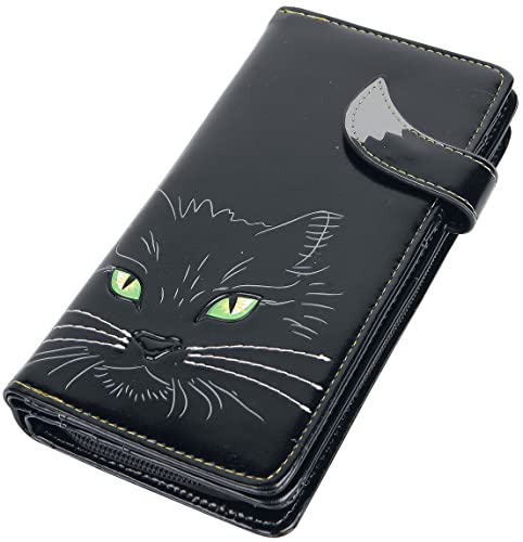 Nemesis Now Lucky Cat PU Leather Wallet Purse (19cm Black)