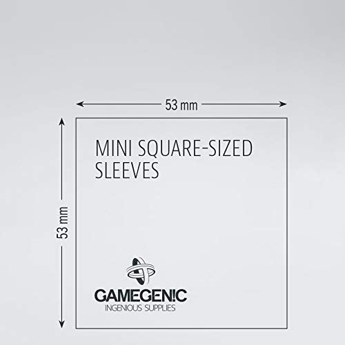 Fantasy Flight Games Matte Mini Square Sleeves 53x53mm (50) - Clear