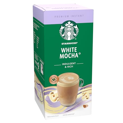 STARBUCKS White Chocolate Mocha Premium Mix Instant Coffee (12 x 5 Sachets)