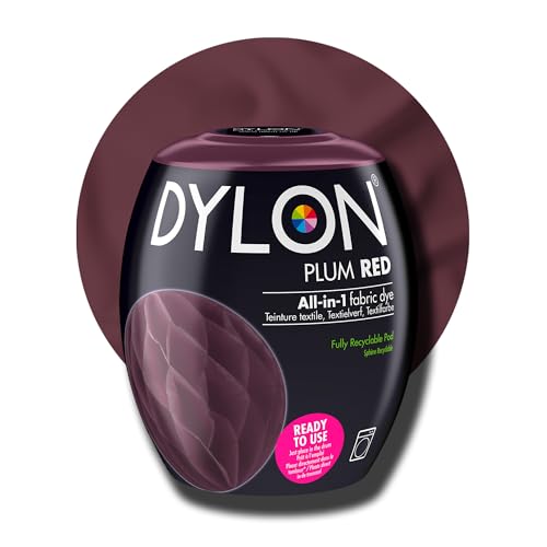 DYLON - Washing Machine Fabric Dye Pod for Clothes & Soft Furnishings 350g – Plum Red