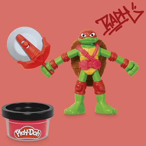 Play-Doh Teenage Mutant Ninja Turtles Cowabunga Creations Playset with 8 Colors 10
