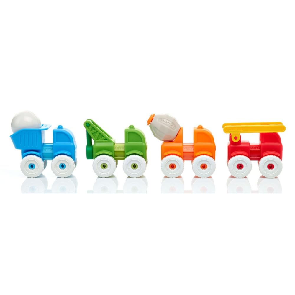 SMARTMAX My First Vehicles Magnetic Building Set - 13 Pieces | Ages 1-5 Years 4