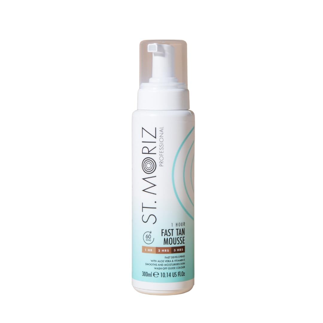 St. Moriz XL 1 Hour Express Fake Tan Mousse - 300ml | Hydrating Aloe Vera & Vitamin E | Fast Drying