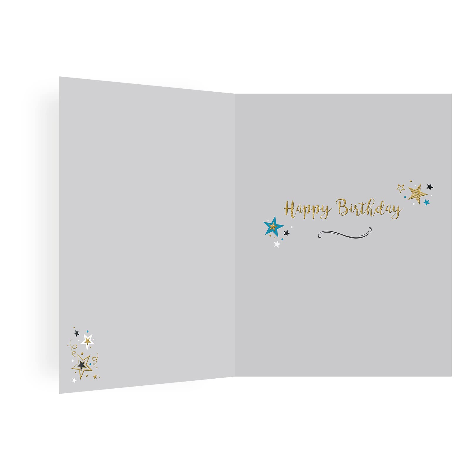 Piccadilly Greetings Modern Male Birthday Card - 8 x 6 Inches