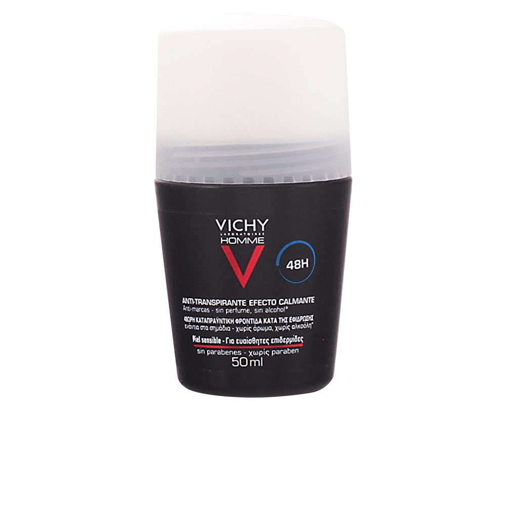 VICHY Homme 48H Deodorant Roll-On for Sensitive Skin - 50ml