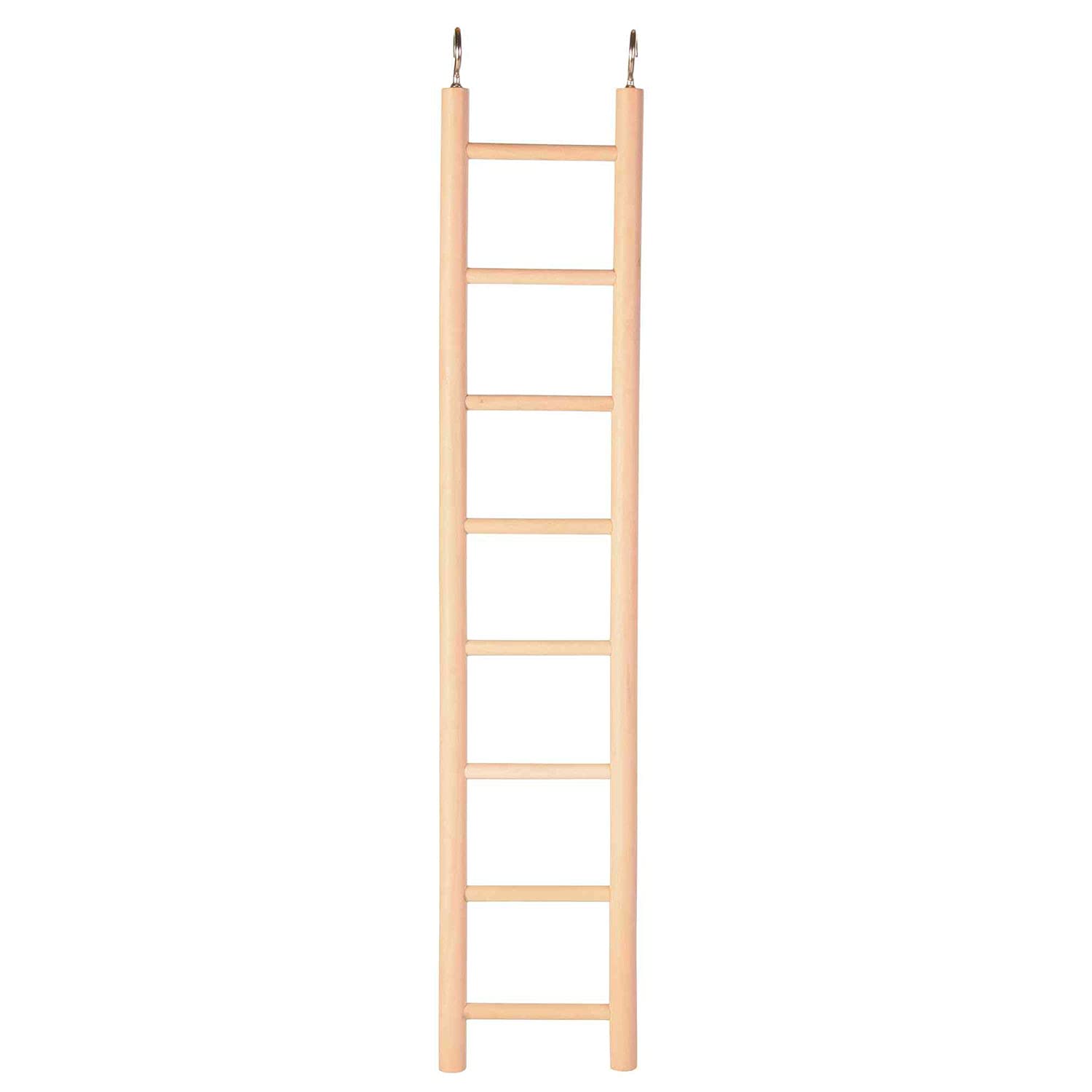 TRIXIE Wooden Ladder with Eight Rugs - 36 cm Natural Wood for Bird Cages 1