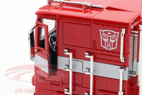 Jada Toys Transformers G1 Optimus Prime Vehicle - 1:24 Scale Die-Cast Model for Ages 3+