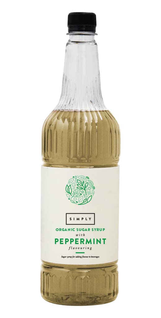 Simply Organic Peppermint Syrup - Vegan & Nut Free Natural Flavoured Syrup for Beverages & Baking 1