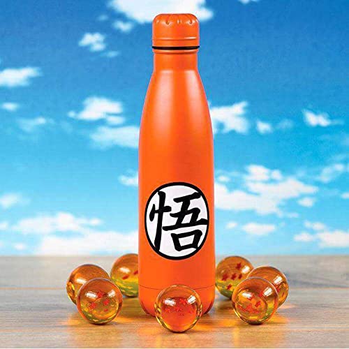 Dragon Ball Z - Goku Kanji Metal Drinks Bottle, Multi-Coloured, 550ml (MDB25699)