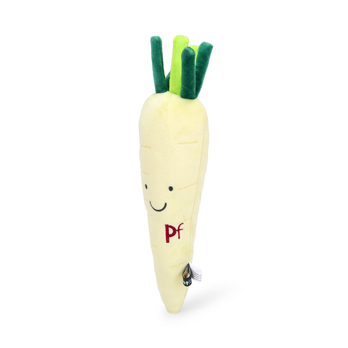 Petface Penelope Parsnip Plush Dog Toy with Squeaker - Yellow, Pack of 1 4